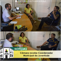 Câmara recebe Coordenador Municipal da Juventude.