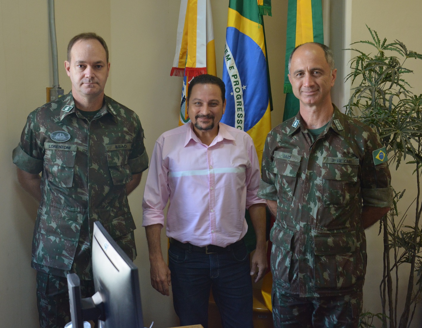 Novo comandante do 3º Batalhão visita a Câmara