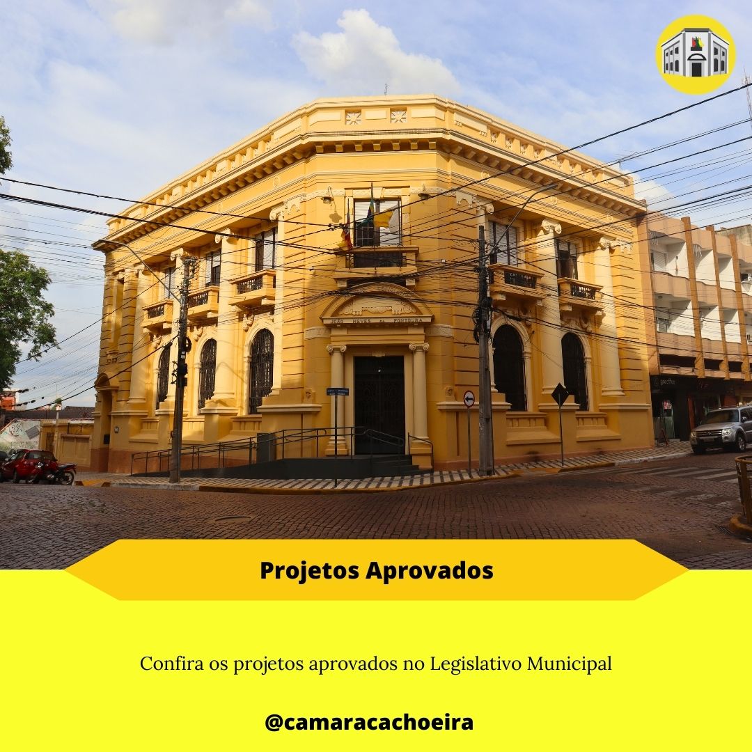 Confira os projetos aprovados no Legislativo Municipal