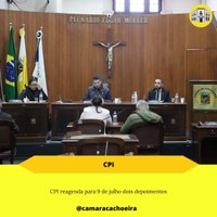 CPI reagenda para 9 de julho dois depoimentos