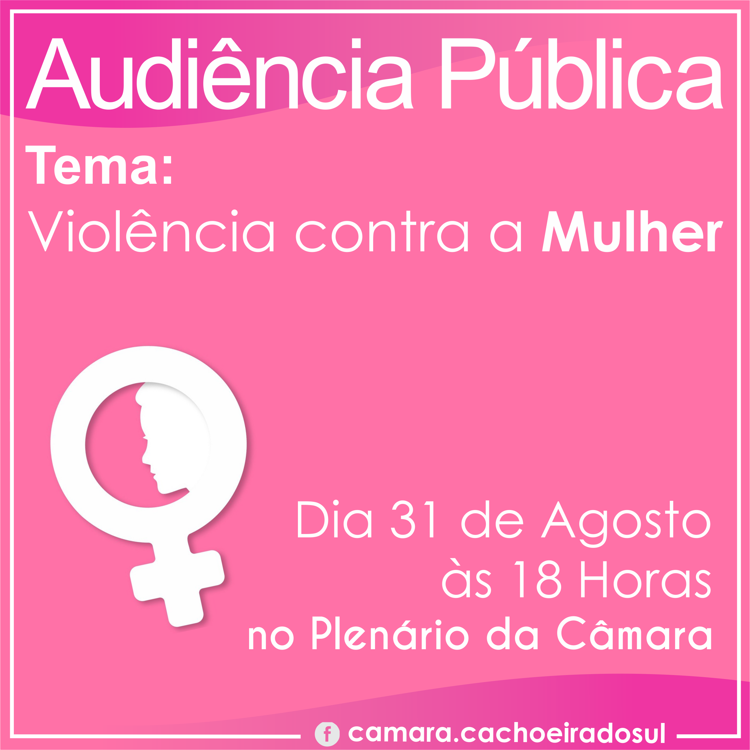 Audiência pública vai discutir violência contra a mulher