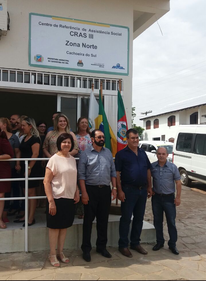 Paulão e Jorginho na inauguração do CRAS Zona Norte