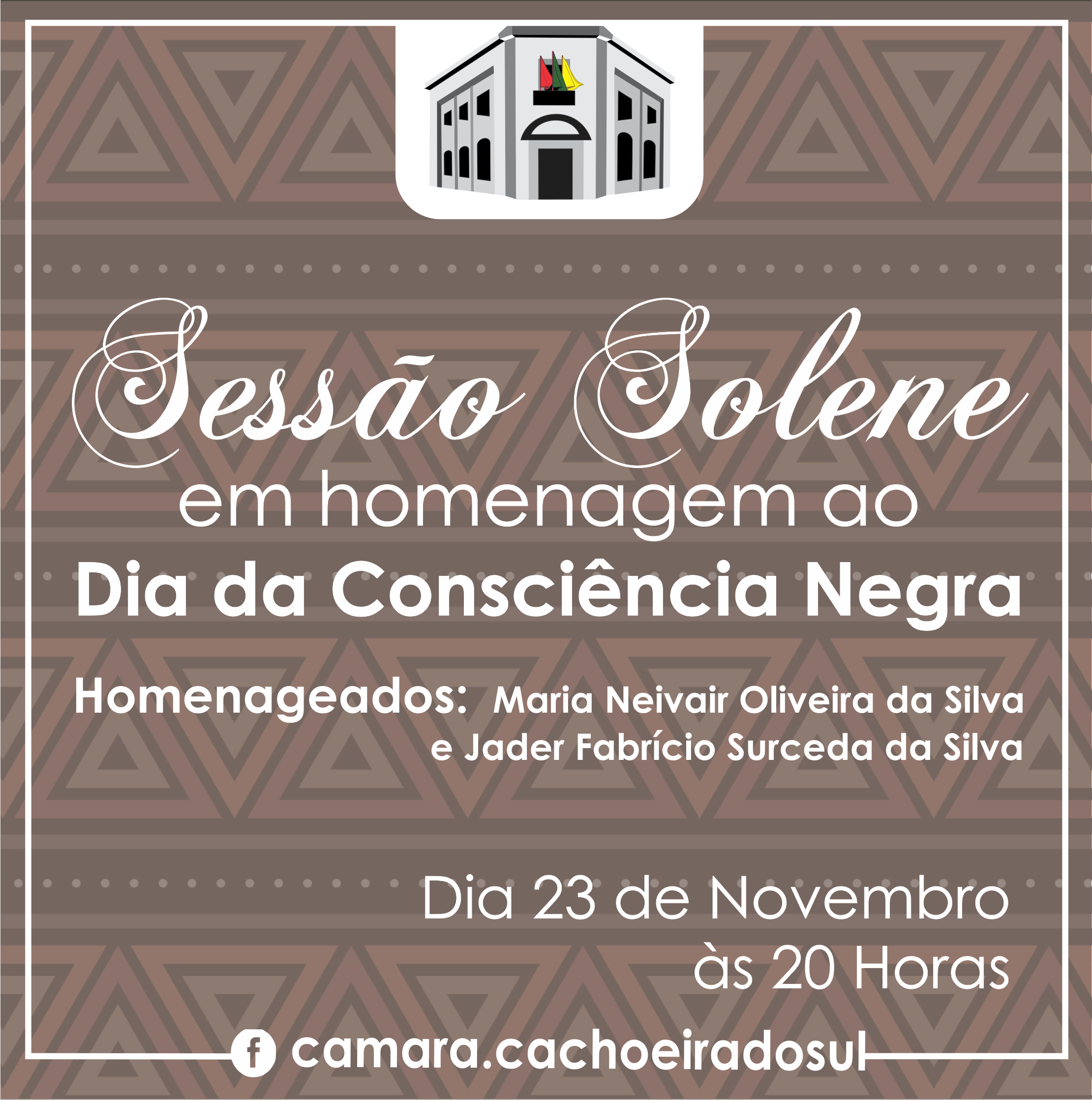 Sessão solene do Dia da Consciência Negra será amanhã.