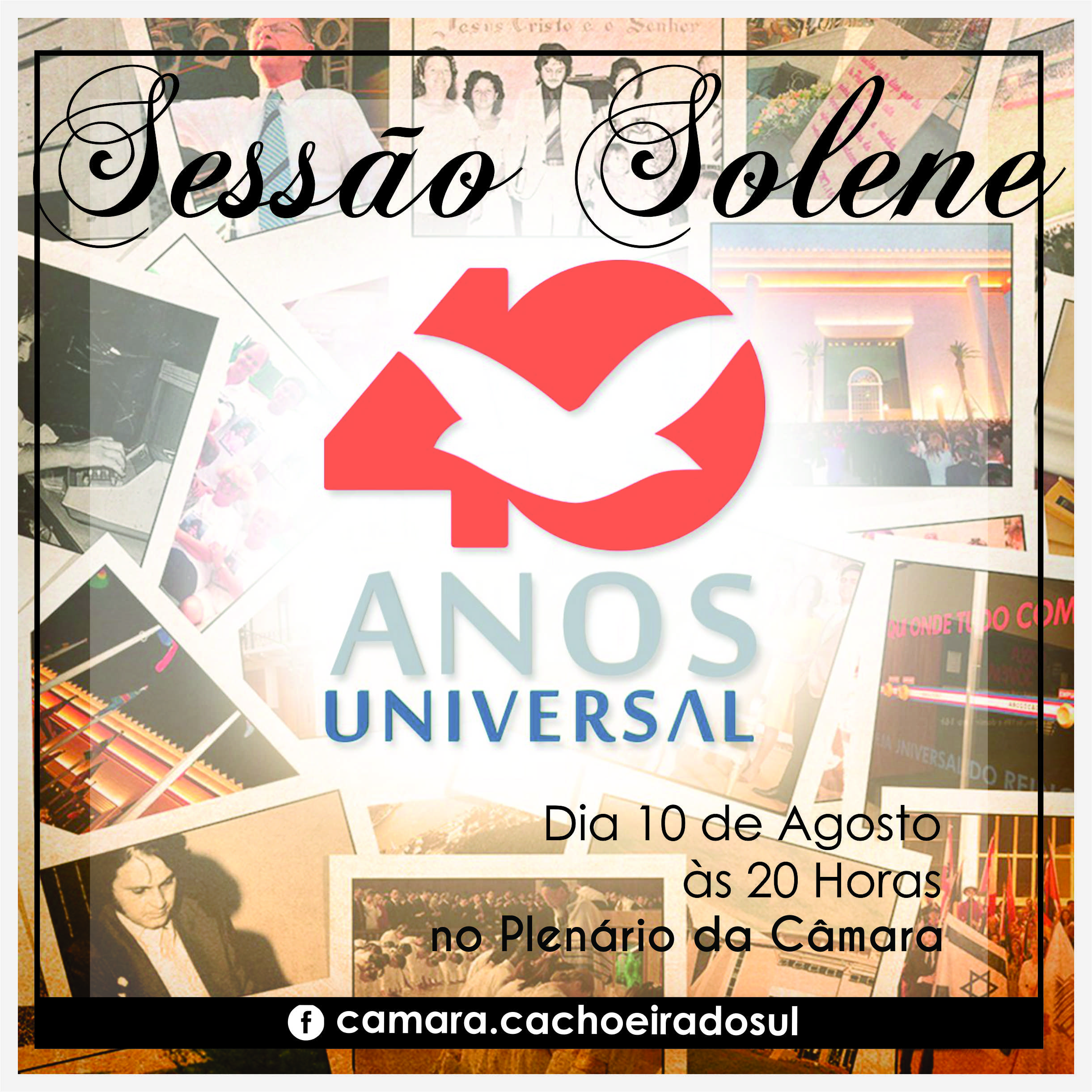 Sessão solene para a Igreja Universal