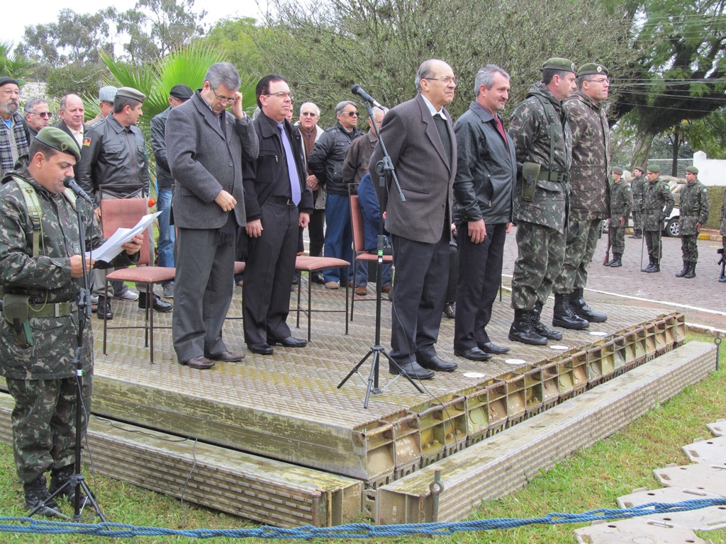 Augusto na homenagem do Batalhão aos 70 anos do embarque da FEB à segunda guerra