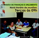 Mudança de horário na Comissão de Finanças e Orçamento