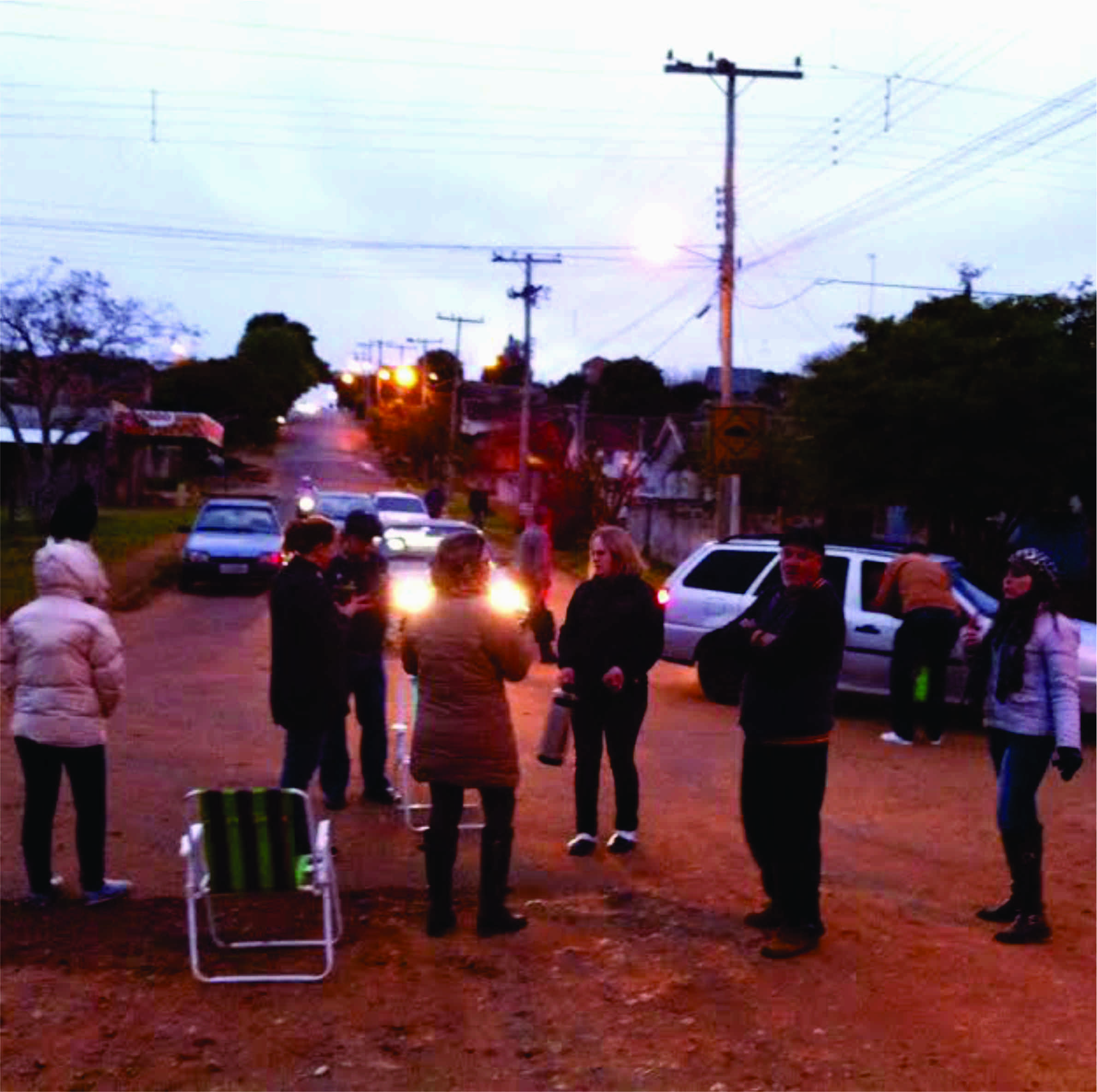 Tarasconi participa de manifestação