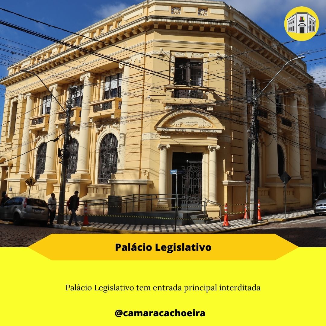 Palácio Legislativo tem entrada principal interditada