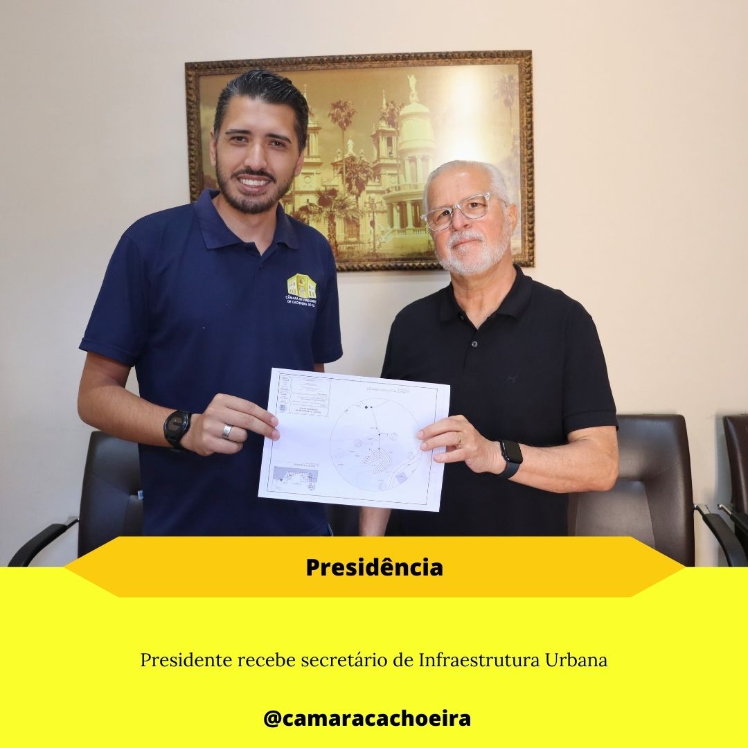 Presidente recebe secretário de Infraestrutura Urbana