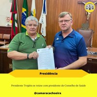 Presidente se reúne com presidente do Conselho de Saúde